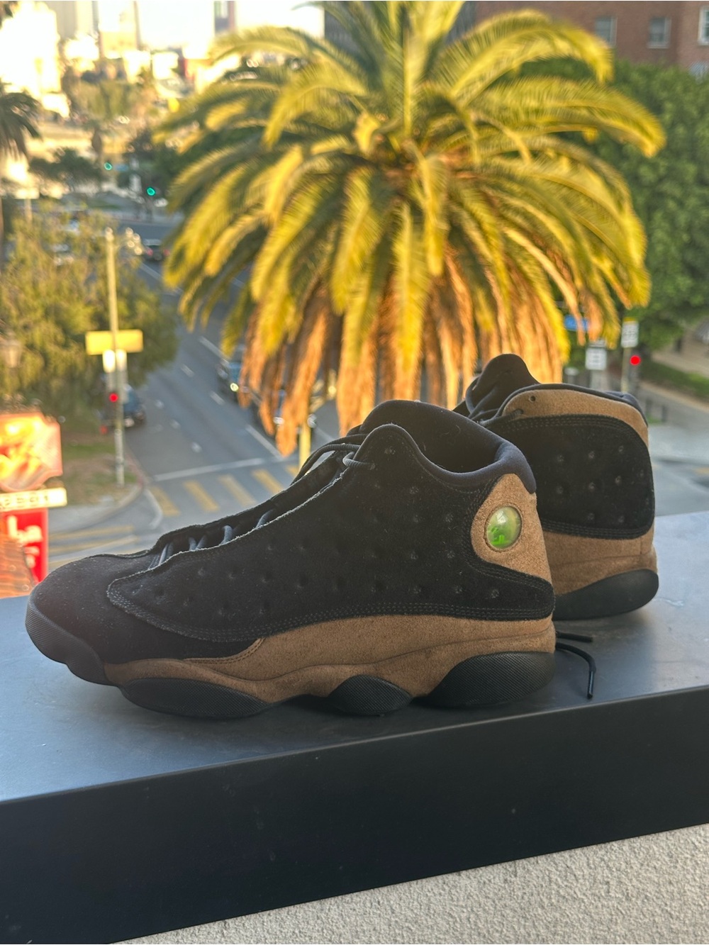 Air Jordan 13 Retro Olive 414571-006 Black Suede Men’s Size 11